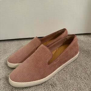 Birdies The Swift Carnation Corduroy Sneakers Size 10 Blush Pink Slip On